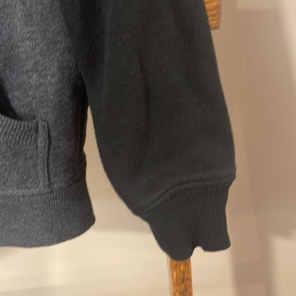 Boys Wonder Nation Grey and Black Zip-up Hoodie - Picture 6 of 11